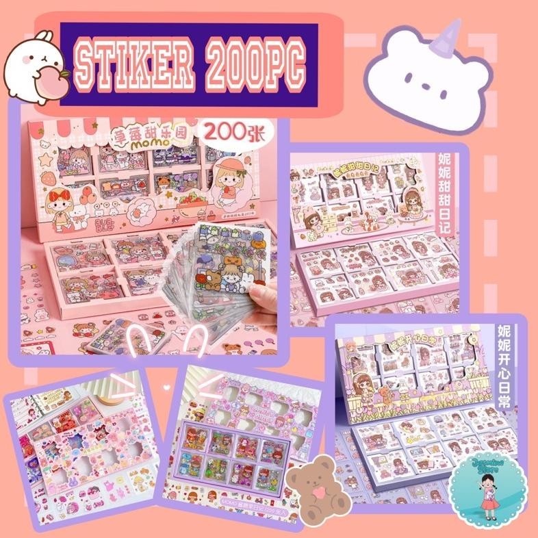 

STIKER 200PC GAMBAR KARTUN KOLASE TANGAN KREATIF DIY STIKER DEKORATIF SET/STIKER BOX KOLEKSI STICKER AESTHETIC 200 LEMBAR/STIKER MOTIF KARTUN BAHAN PVC UNTUK SCRAPBOOK/STIKER PVC MOTIF KARTUN LUCU UNTUK DEKORASI SCRAPBOOK RO10