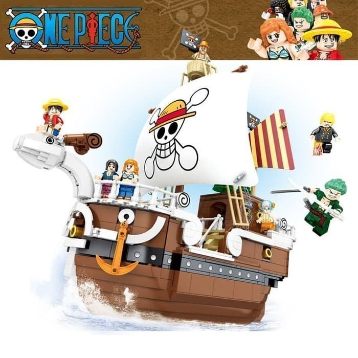 One Piece Going Merry Straw Hat Pirate Topi Jerami Lego SY 6297