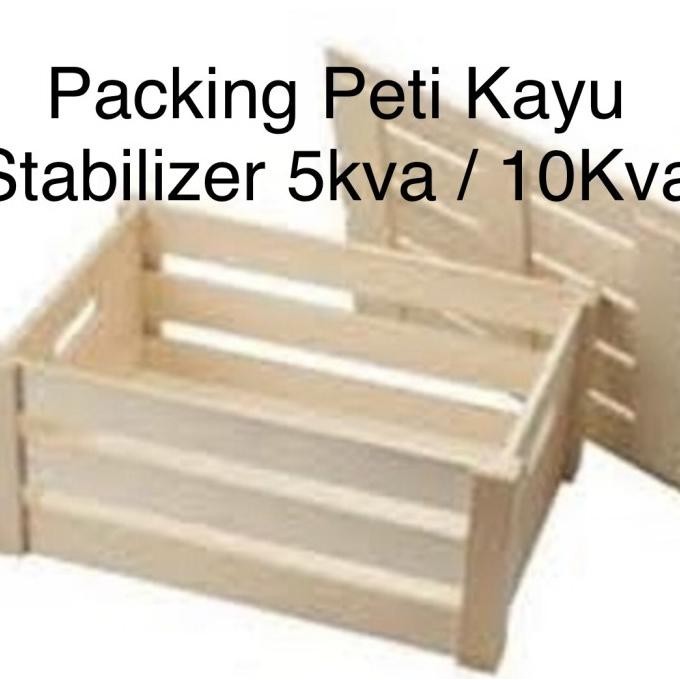 Packing Peti kayu pengaman Stabilizer 5kva 10kva