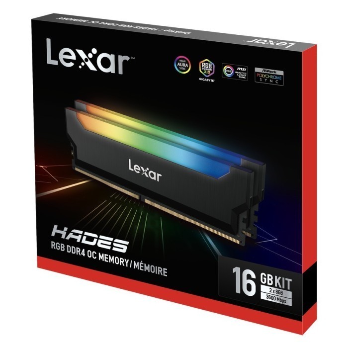 Ram Pc Lexar Hades Rgb 16Gb ( 2X8Gb ) Ddr4 3600Mhz