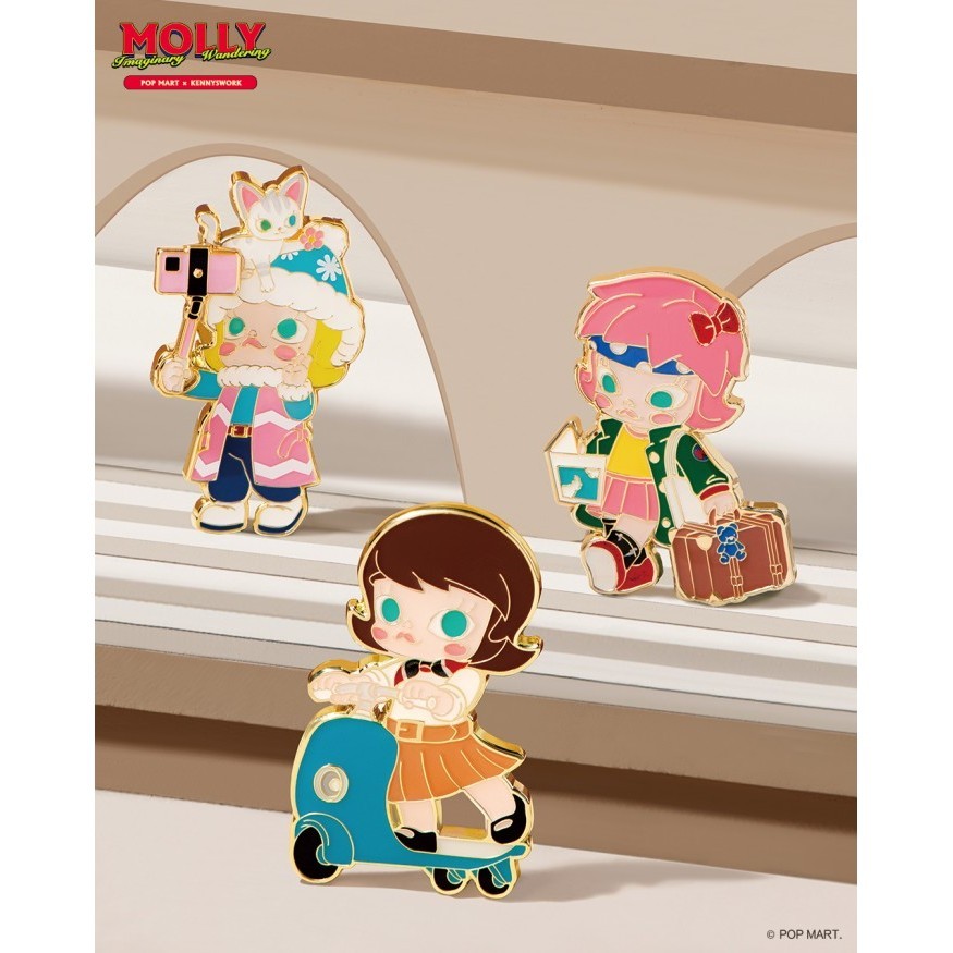 Pop Mart Molly Imaginary Wandering Badge