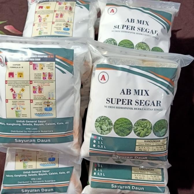Nutrisi Hidroponik AB MIX 5 Liter