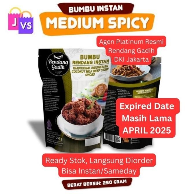 

Bumbu Rendang Instan - Rendang Gadih - Medium Spicy