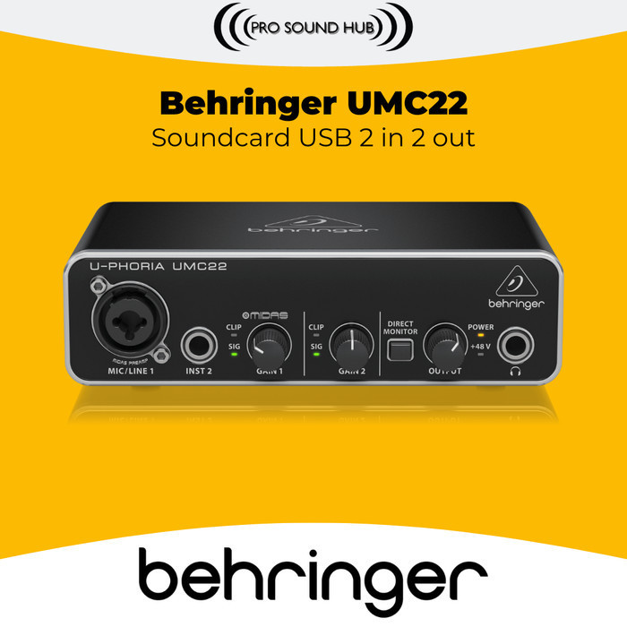 

UMC22 UMC 22 UMC-22 USB Audio Interface Soundd 2