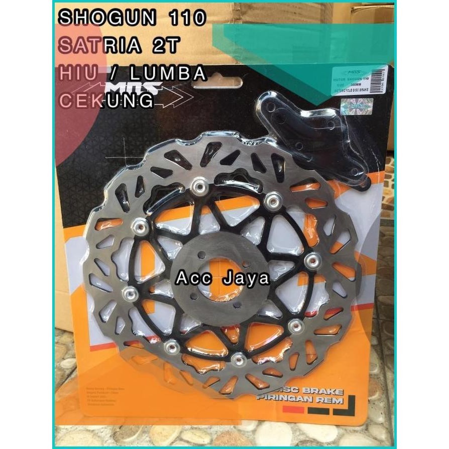 Piringan Cakram MOS PSM Hitam 300MM Shogun 110 Satria 2Tak Hiu / Lumba