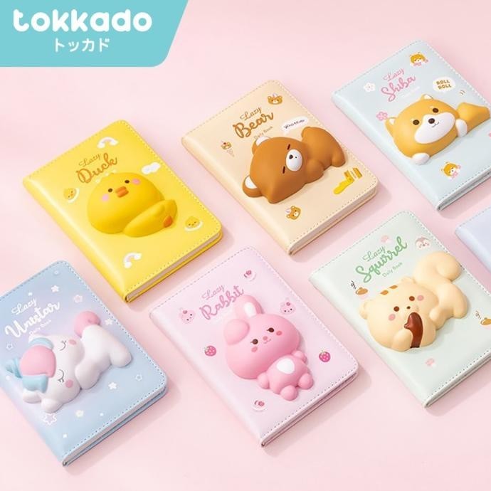 

TOKKADO Fuwa Squishy Daily Notebook Agenda Buku Catatan Anak Lucu