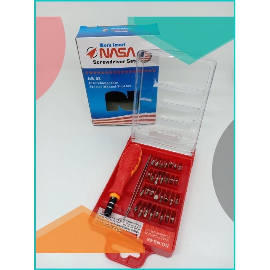 Obeng Set NASA 32 in 1 HP Jam Tangan Kacamata Laptod 13m4yZ4 perkakas