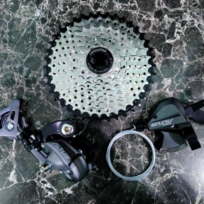 Groupset Grupset Shimano Altus M370 9 Speed Murah Meriah Original