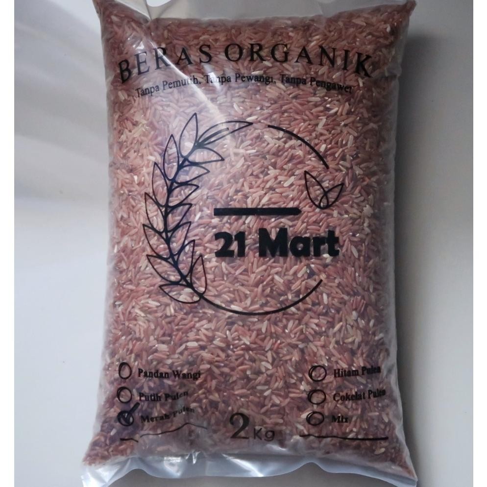 

Beras Merah Pulen - Organik - Kemasan 2kg GS