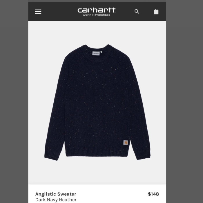 Carhartt Crewne Anglistic Sweater