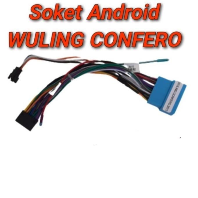 Update neet socket-soket double din android wuling plug & play Berkualitas