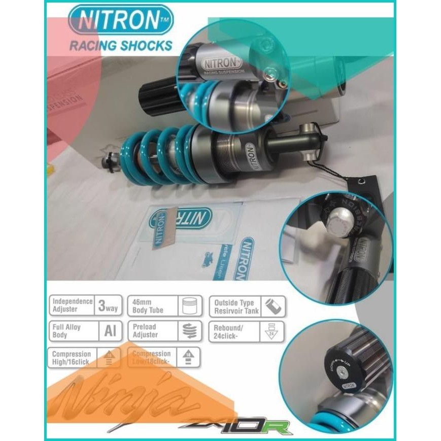 SHOCK NITRON NTR-Race Pro Shock KAWASAKI Ninja ZX10R (ORIGINAL JAPAN)