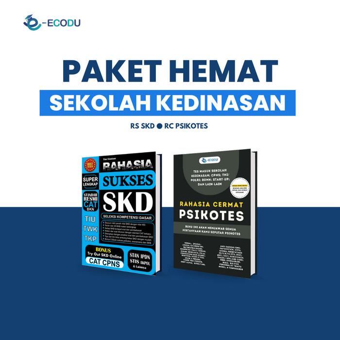 Ecodu Paket Hemat (Rs Skd Dan Rc Psikotes) Buku Tes Stan Ipdn Sekdin