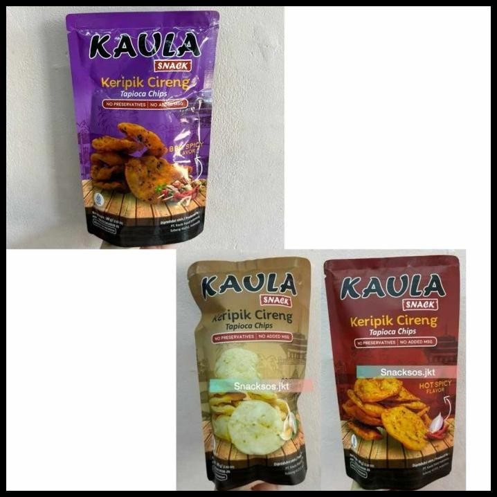 

Kaula Snack Cireng Keripik Bbq Spicy / Hot Spicy / Original
