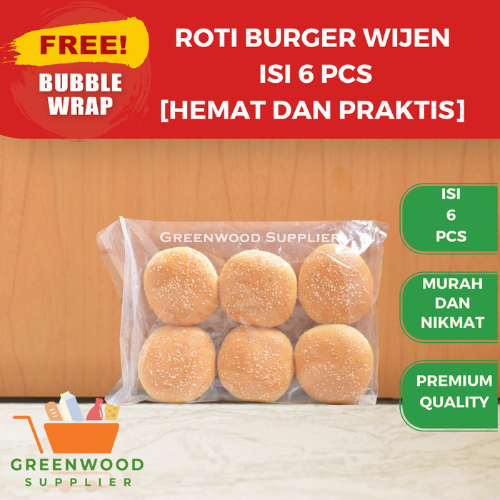 

Brom [Wijen] Roti Burger Wijen / Burger Bun - 6 Pcs