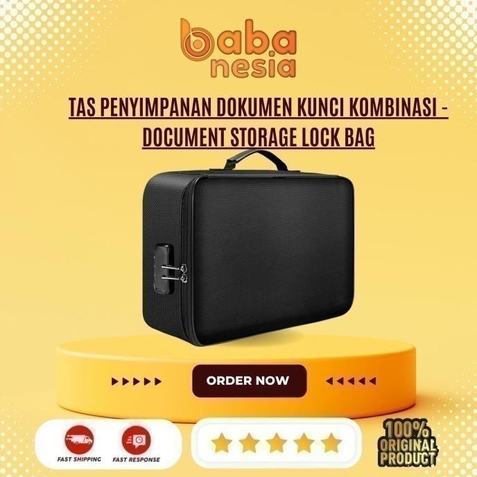 

Document Storage Lock Bag - Tas Penyimpanan Dokumen Kunci Kombinasi