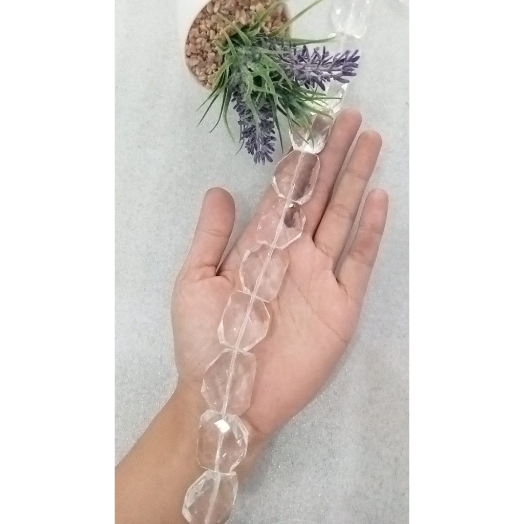 

><><><] RECTANGLE GLASS BEADS BENTUK D