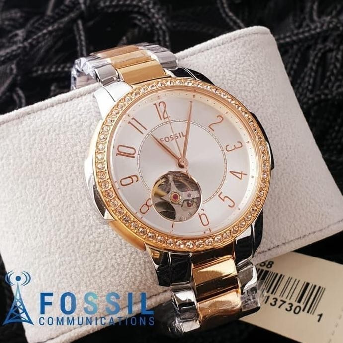 Jam Tangan Analog Wanita Merk Fossil Original Type : Me3058 Matic