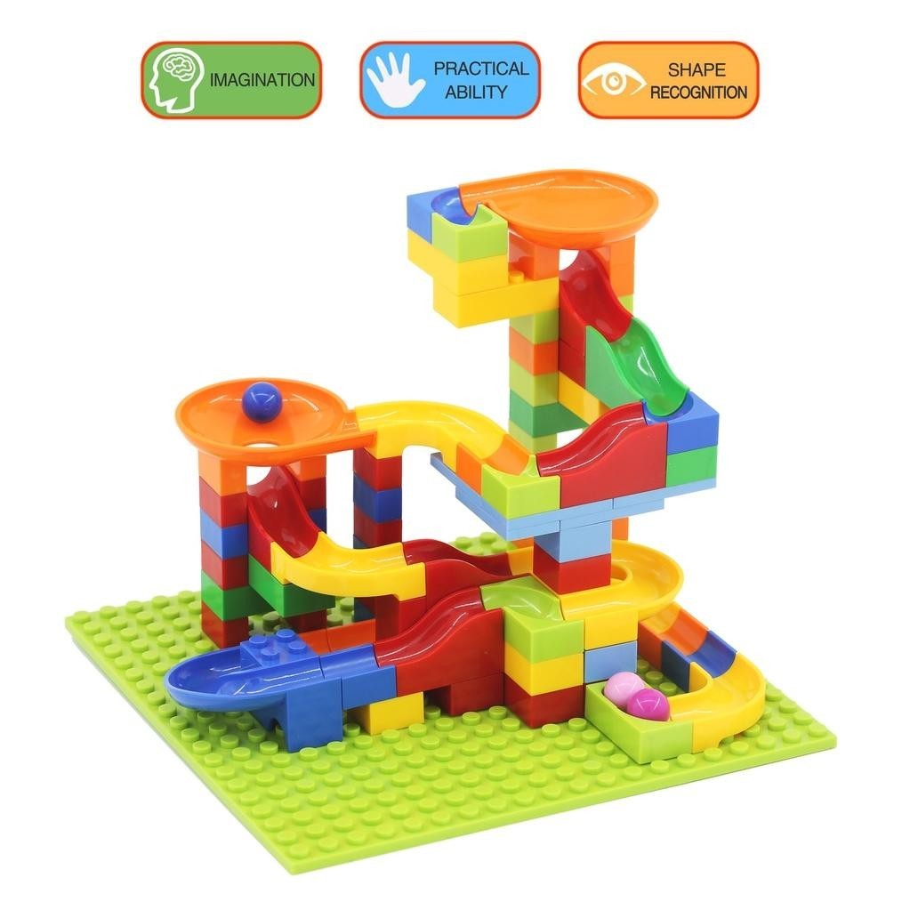 er-6 BlueRabbit Mainan Anak Mainan Balok 168 pcs DIY Mainan Building Brick edukasi anak Mini Track S