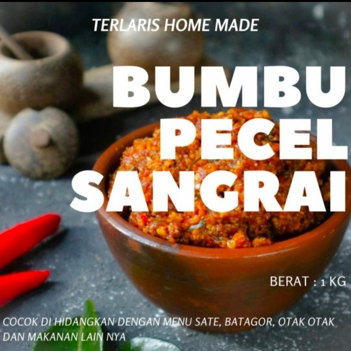 

Sambel Bumbu Pecel Madiun Sangrai 1 Kg / Sambel Pecel