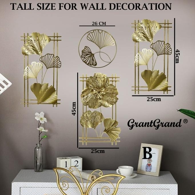 Best Seller Tall Iron Living Room 3D Decoration Hiasan Ornamen Dekorasi Dinding Berkualitas