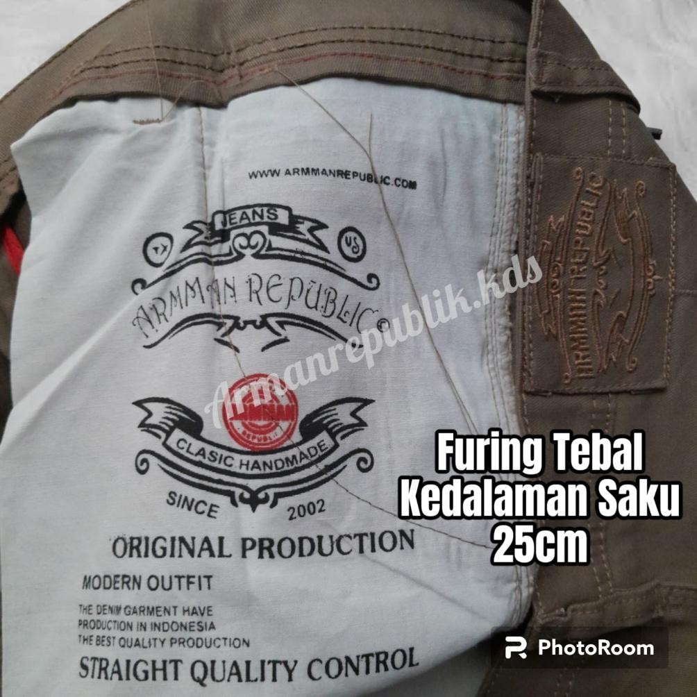 ORIGINAL Celana Panjang Pria Chinos Premium Original 100% bahan kanvas cardinal arman republic Jumbo 27 Sampai Big size 44 ta-70