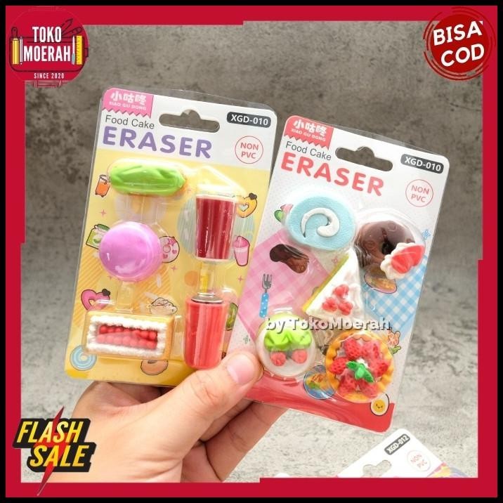 

HOT DEAL PENGHAPUS LUCU UNIK PENGHAPUS KUE DESSERT XGD 10 12 ERASER MURAH COD !!!!