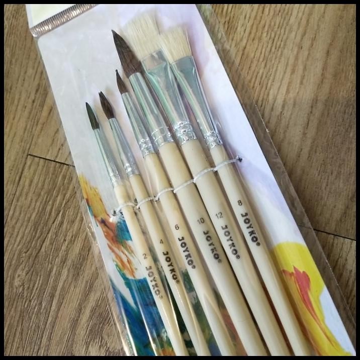 

HOT DEAL SET KUAS LUKIS ISI 6 KUAS PAINT BRUSH SET FOR BEGINNER !!!!!!