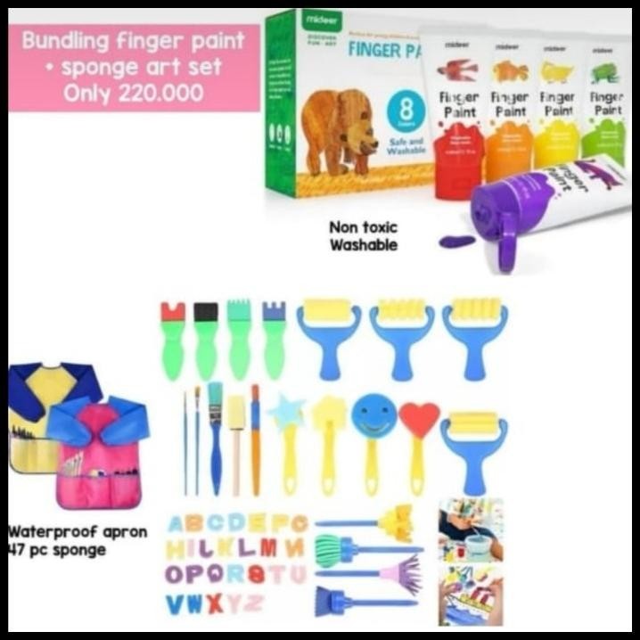 

DISKON ART PAINTING SET AND FINGER PAINT MIDEER