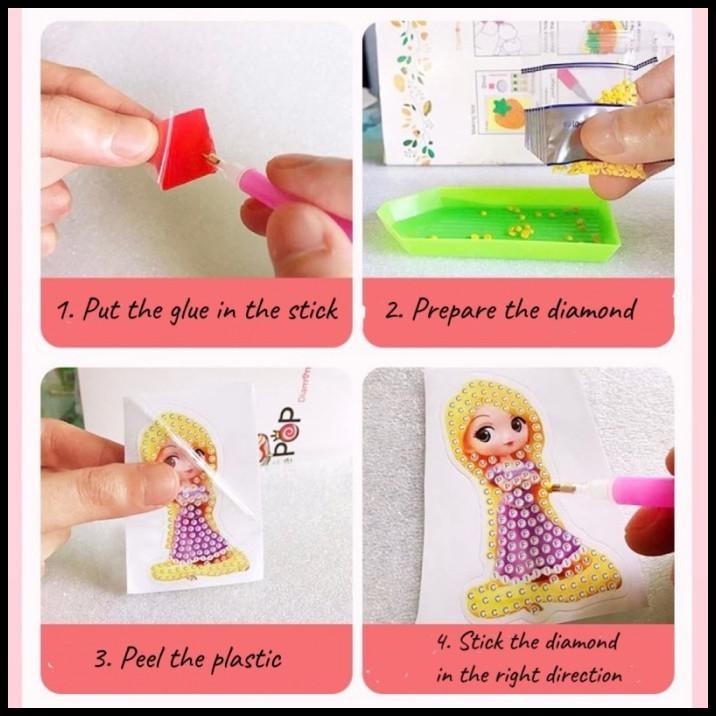 

HOT DEAL DIY DIAMOND STICKER PRINCESS SUPER HERO ANIMAL BIKIN STICKER !!!!