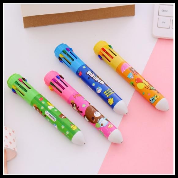 

TERMURAH PEN GEL KOMBINASI 10 WARNA KARTUN !!!