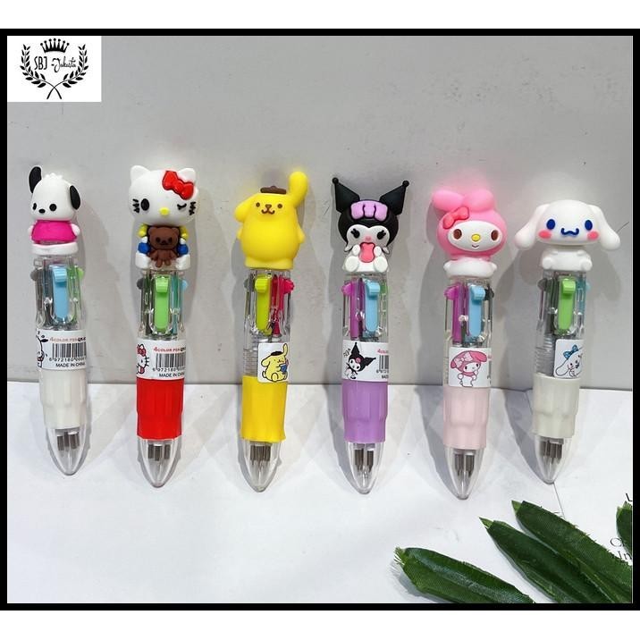

TERBARU PULPEN 4 WARNA SANRIO BALLPOINT ALAT TULIS 0.5MM KUROMI MELODY