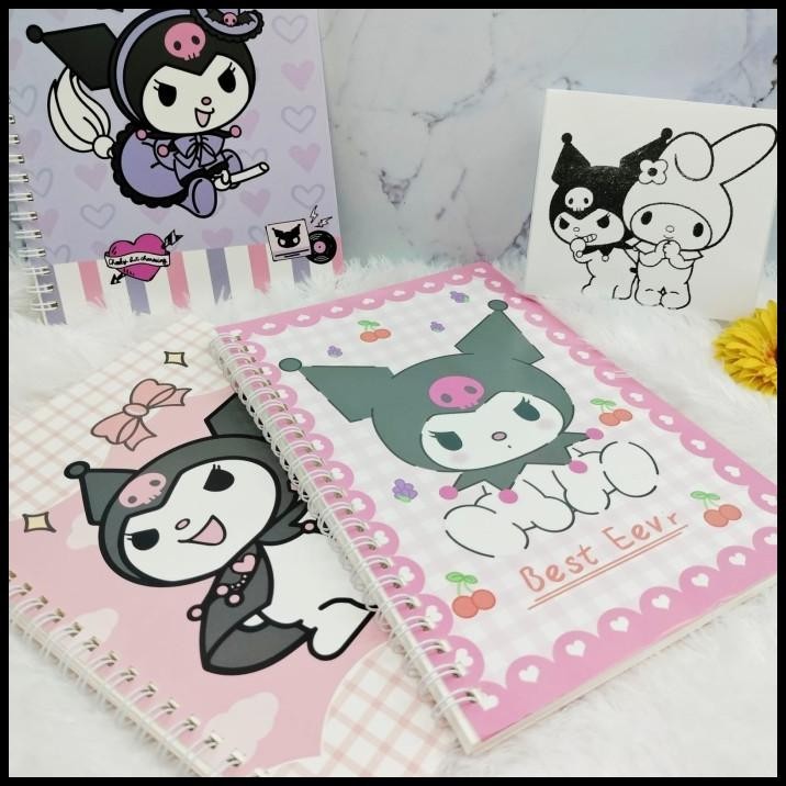 

TERMURAH BUKU TULIS SPIRAL SANRIO KUROMI UKURAN BESAR A5 IMUT LUCU BEST QUALITY !!!!