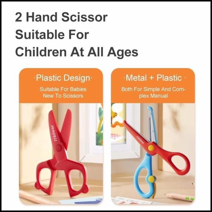 

HOT DEAL MIDEER SCISSORS PLASTIC GUNTING SAFETY ANAK BIRU BLUE !!!!!!!
