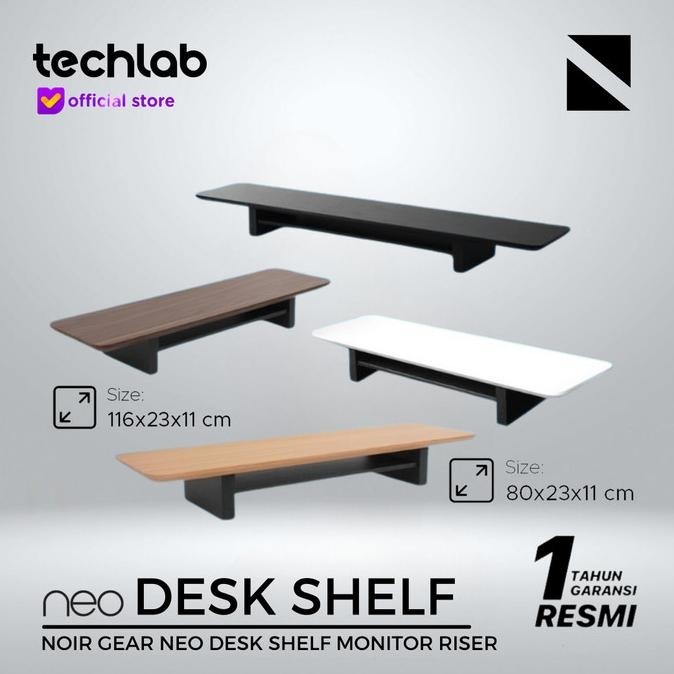 

Noir Neo Desk Shelf Monitor Stand Riser Meja / Setup - Medium Kualitas Premium