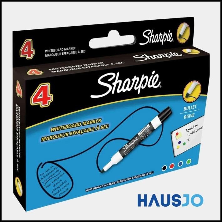 

DISKON SHARPIE WHITEBOARD MARKER BULLET ISI 4 (BLACK, BLUE, RED, GREEN) !