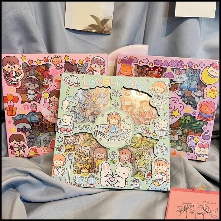 

HOT DEAL PAKET BOX STICKER SENMU V3 ISI 100 LEMBAR MODEL LITTLE GIRL IMUT LUCU !!!!!!