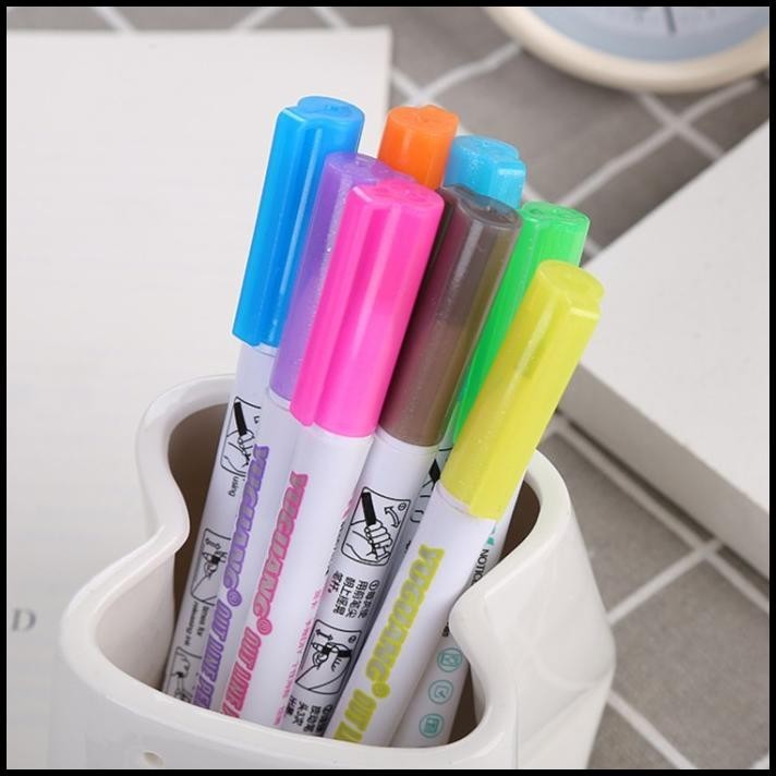 

DISKON SPIDOL GLITER / DOUBLE LINE PEN 8 PCS S7008 !!