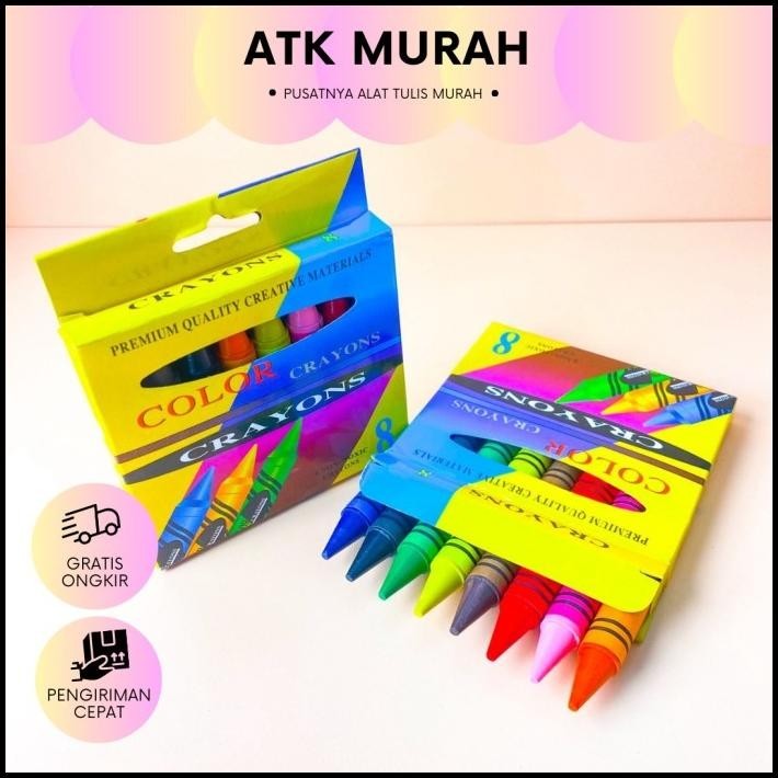 

TERBARU TERJANGKAU BAGUS LUCU IMUT KRAYON ISI 8 PCS WARNA-WARNI MURAH KR-1133 !!!!!