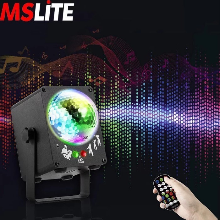 Lampu Disco Laser Led 60 Pola Cahaya Proyektor Pesta Club Cafe Rgb