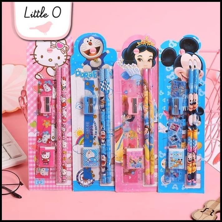 

TERBARU 5IN1 SET ALAT TULIS SEKOLAH KARAKTER KADO HADIAH ULTAH ANAK MINI !!!