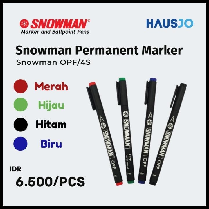 

TERMURAH SNOWMAN PERMANENT MARKER OPF !!!!