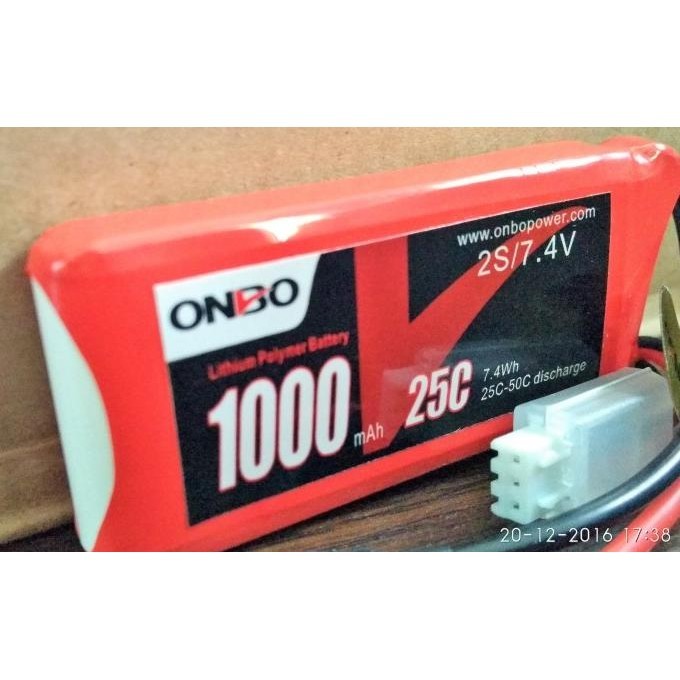 Lipo Battery 2s 7.4v 1000mah 25-50c Onbo Power