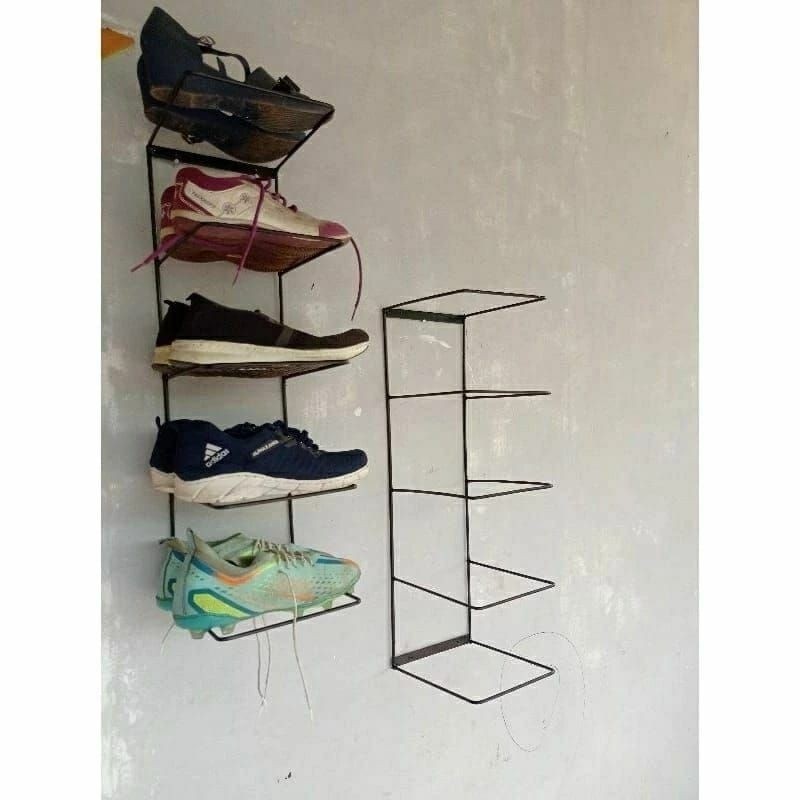 RAK SEPATU GANTUNG/RAK SEPATU TEMPEL DINDING/BESI 6MM