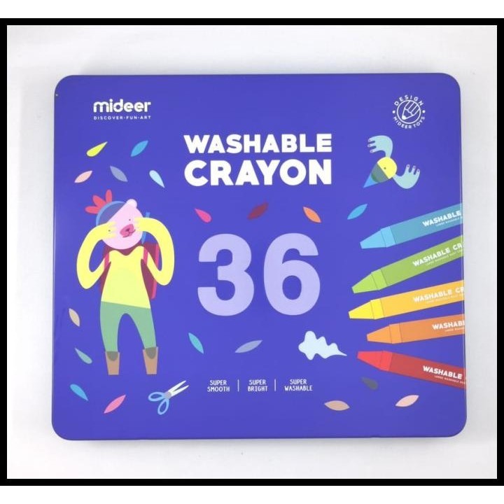 

TERMURAH WASHABLE CRAYON-36 - MIDEER -MAINAN EDUKASI ANAK !!!!!