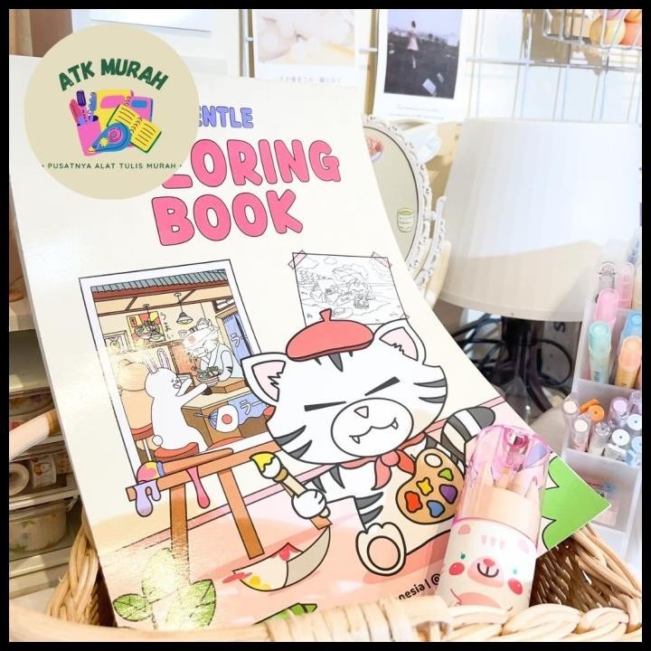 

DISKON SET BUNDLE BUKU WARNA CENTLE DAN PENSIL WARNA 12 PCS DENGAN RAUTAN PEN