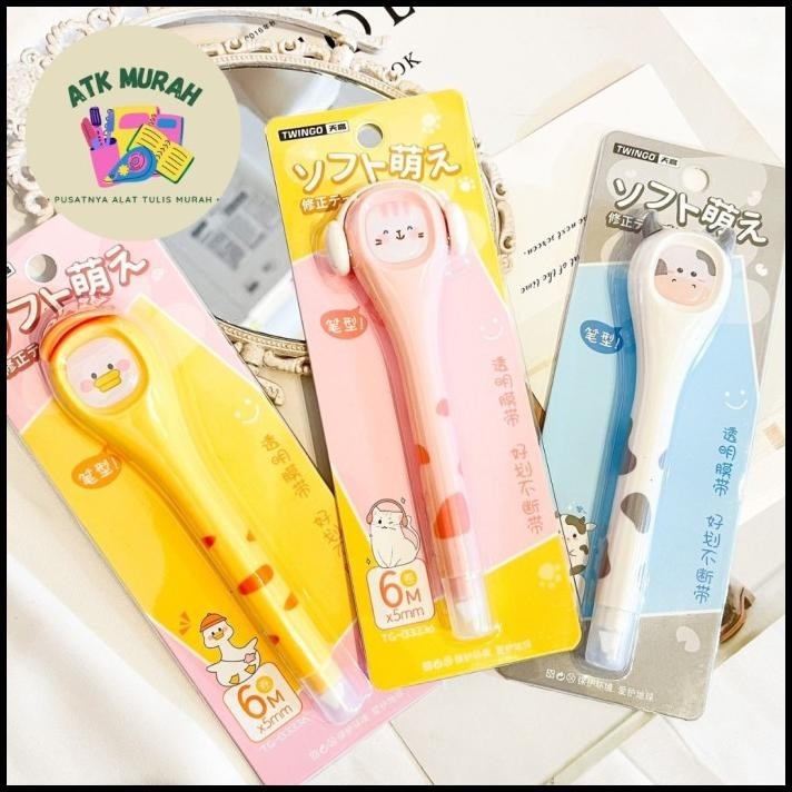 

GRATIS ONGKIR CORRECTION TAPE TWINGGO PANJANG ZOO TG-B3336 TIPE X KERTAS !!!!