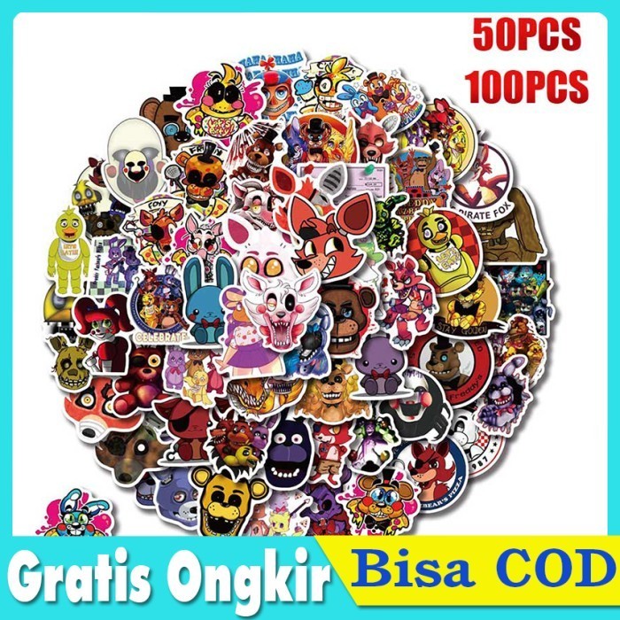 

Buruan serbu] Sticker Five Nights At Freddy's Waterproof Stiker Pack