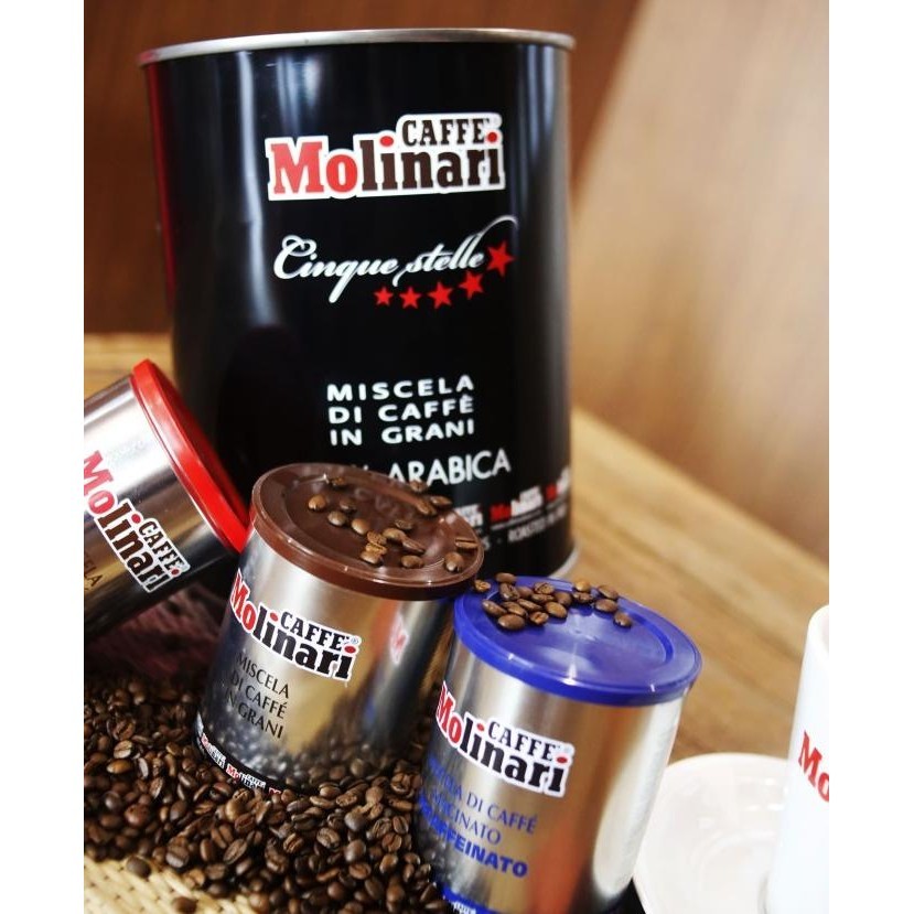 

Caffe Molinari Coffee Decaf Bubuk Kopi Rendah Kafein 250 Gr