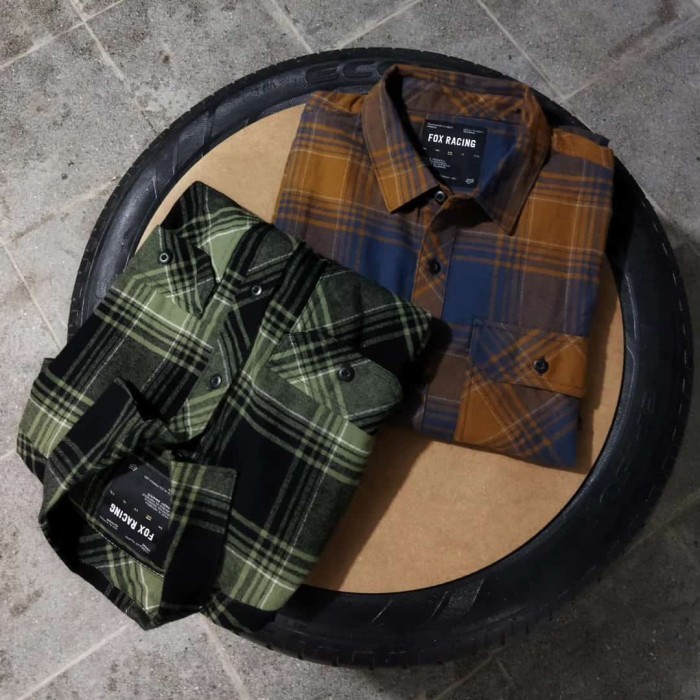Kemeja Flanel Outdoor Fox Racing